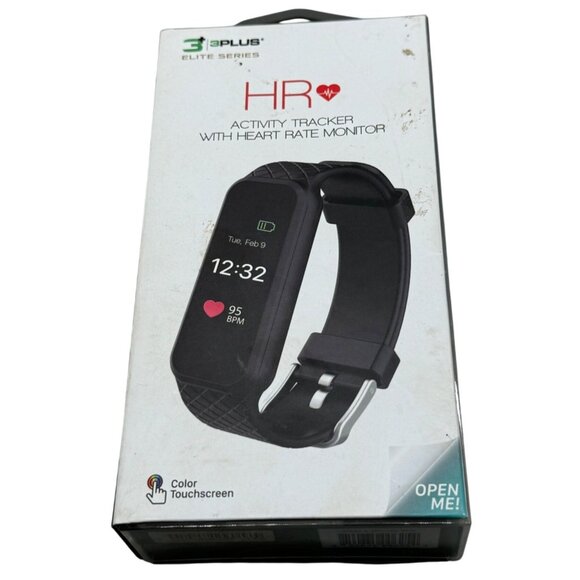 3 plus elite series HR actmty tracker With Heart Rate Monitor watch black READ - Picture 1 of 8